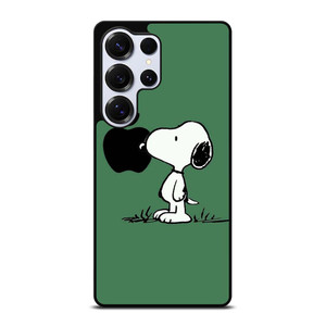 PEANUTS SNOOPY DOG APPLE LOGO Samsung Galaxy S25 Ultra Case Cover