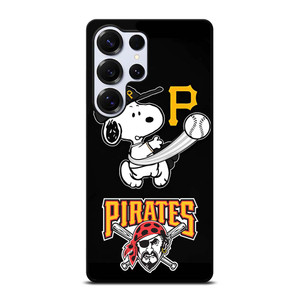 PITTSBURGH PIRATES SNOOPY BASEBALL Samsung Galaxy S25 Ultra Case Cover