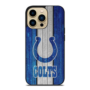 INDIANAPOLIS COLTS WOOD LOGO  iPhone 14 Pro Max Case Cover