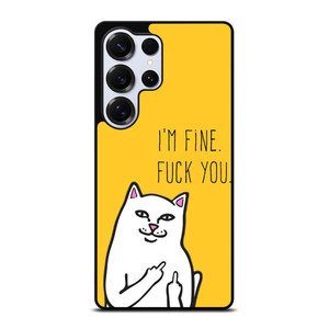 RIPNDIP CAT FUCK YOU Samsung Galaxy S25 Ultra Case Cover