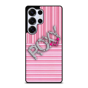 ROXY PINK STRIPE EMBLEM Samsung Galaxy S25 Ultra Case Cover