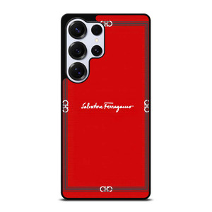 SALVATORE FERRAGAMO RED Samsung Galaxy S25 Ultra Case Cover