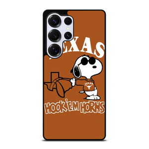 TEXAS LONGHORNS FOOTBALL SNOOPY Samsung Galaxy S25 Ultra Case Cover