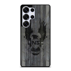 UNITED NATIONS SPACE COMMAND WOOD LOGO Samsung Galaxy S25 Ultra Case Cover