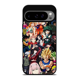 ANIME CARTOON CROSSOVER COLLAGE Google Pixel 9 Pro XL Case Cover ANIME CARTOON CROSSOVER COLLAGE Google Pixel 9 Pro XL Case Cover