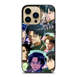 LEVI ACKERMAN ATTACK ON TITANS CUTE ANIME COLLAGE  iPhone 14 Pro Max Case Cover