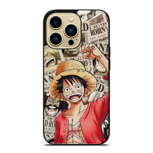 LUFFY WANTED POSTER PATTERN  iPhone 14 Pro Max Case Cover