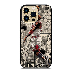MICHAEL JORDAN MANGA ART  iPhone 14 Pro Max Case Cover