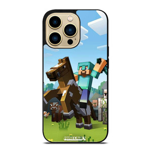 MINECRAFT KNIGHT AND HORSE iPhone 14 Pro Max Case Cover MINECRAFT KNIGHT AND HORSE iPhone 14 Pro Max Case Cover