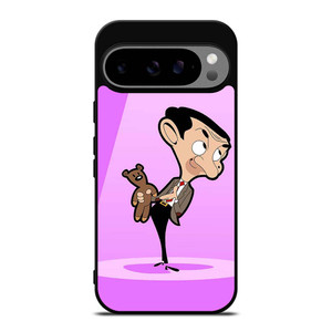 MR BEAN AND TEDDY BEAR CARTOON Google Pixel 9 Pro XL Case Cover MR BEAN AND TEDDY BEAR CARTOON Google Pixel 9 Pro XL Case Cover