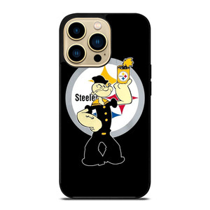 PITTSBURGH STEELERS FOOTBALL POPEYE CARTOON  iPhone 14 Pro Max Case Cover
