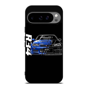 NISSAN GTR R34 ILLUSTRATION Google Pixel 9 Pro XL Case Cover NISSAN GTR R34 ILLUSTRATION Google Pixel 9 Pro XL Case Cover