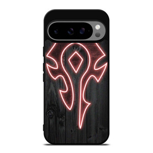 WORLD OF WARCRAFT HORDE WOOD LOGO Google Pixel 9 Pro XL Case Cover