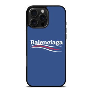BALENCIAGA LOGO BLUE iPhone 16 Pro Max Case Cover BALENCIAGA LOGO BLUE iPhone 16 Pro Max Case Cover