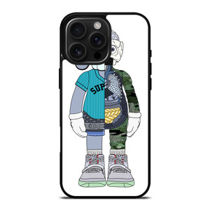 BEARBRICK X SUPREME X KAWS iPhone 16 Pro Max Case Cover BEARBRICK X SUPREME X KAWS iPhone 16 Pro Max Case Cover