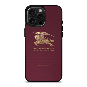 BURBERRY LOGO RED PATTERN iPhone 16 Pro Max Case Cover BURBERRY LOGO RED PATTERN iPhone 16 Pro Max Case Cover