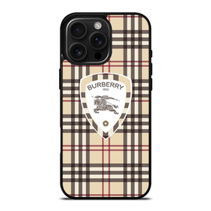 BURBERRY LONDON LOGO PATTERN 1856 ICON iPhone 16 Pro Max Case Cover BURBERRY LONDON LOGO PATTERN 1856 ICON iPhone 16 Pro Max Case Cover