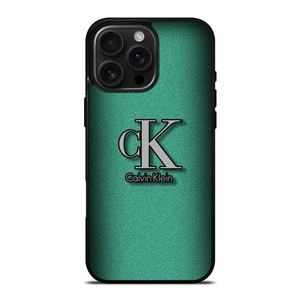 CALVIN CLEIN CK LOGO GREEN iPhone 16 Pro Max Case Cover