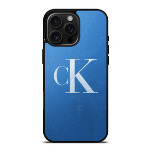 CALVIN KLEIN CK LOGO BLUE iPhone 16 Pro Max Case Cover