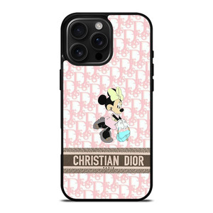 CHRISTIAN DIOR PARIS PINK MINNIE MOUSE DISNEY iPhone 16 Pro Max Case Cover CHRISTIAN DIOR PARIS PINK MINNIE MOUSE DISNEY iPhone 16 Pro Max Case Cover