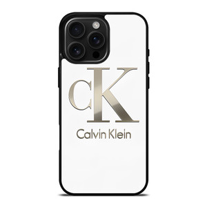 CLAVIN KLEIN CK LOGO SILVER iPhone 16 Pro Max Case Cover CLAVIN KLEIN CK LOGO SILVER iPhone 16 Pro Max Case Cover
