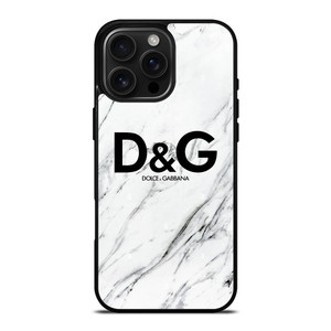 DOLCE AND GABBANA D&G LOGO MARBLE iPhone 16 Pro Max Case Cover