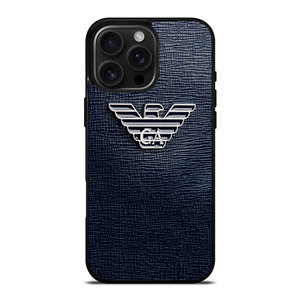 GIORGIO ARMANI EMBOSSED LOGO iPhone 16 Pro Max Case Cover