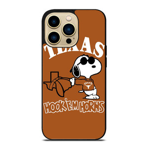 TEXAS LONGHORNS FOOTBALL SNOOPY  iPhone 14 Pro Max Case Cover