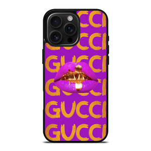 GUCCI GOLDEN PINK LIP iPhone 16 Pro Max Case Cover
