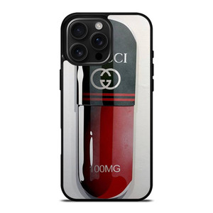 GUCCI LOGO 100 MG DRUGS ICON iPhone 16 Pro Max Case Cover