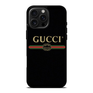 GUCCI LOGO BLACK iPhone 16 Pro Max Case Cover GUCCI LOGO BLACK iPhone 16 Pro Max Case Cover