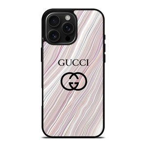 GUCCI LOGO EMBLEM ON MARBLE iPhone 16 Pro Max Case Cover