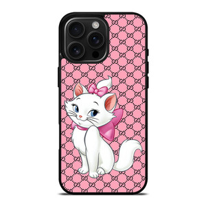 GUCCI LOGO PATTERN ARISTOCAT MARIE DISNEY iPhone 16 Pro Max Case Cover GUCCI LOGO PATTERN ARISTOCAT MARIE DISNEY iPhone 16 Pro Max Case Cover