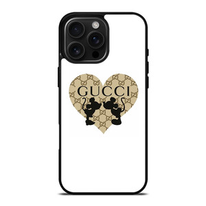 GUCCI LOGO X MICKEY MINNIE MOUSE KISS DISNEY iPhone 16 Pro Max Case Cover GUCCI LOGO X MICKEY MINNIE MOUSE KISS DISNEY iPhone 16 Pro Max Case Cover