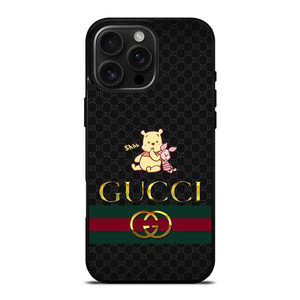 GUCCI LOGO X WINNIE THE POOH PIGLET DISNEY iPhone 16 Pro Max Case Cover