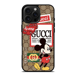 GUCCI X SUPREME X DISNEY MICKEY MOUSE ICON iPhone 16 Pro Max Case Cover GUCCI X SUPREME X DISNEY MICKEY MOUSE ICON iPhone 16 Pro Max Case Cover