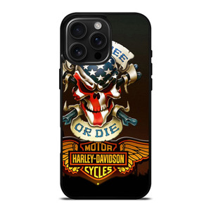 HARLEY DAVIDSON LIVE FREE OR DIE CF iPhone 16 Pro Max Case Cover HARLEY DAVIDSON LIVE FREE OR DIE CF iPhone 16 Pro Max Case Cover