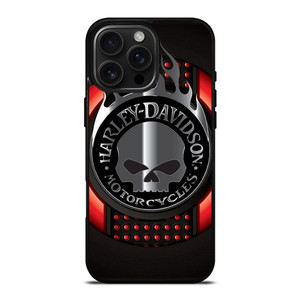 HARLEY DAVIDSON MOTORCYCLES COMPANY SKULL LOGO iPhone 16 Pro Max Case Cover HARLEY DAVIDSON MOTORCYCLES COMPANY SKULL LOGO iPhone 16 Pro Max Case Cover