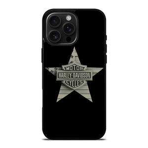 HARLEY DAVIDSON WOODEN STAR LOGO iPhone 16 Pro Max Case Cover