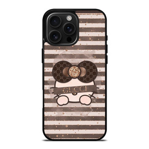 HELLO KITTY BROWN X GUCCI iPhone 16 Pro Max Case Cover HELLO KITTY BROWN X GUCCI iPhone 16 Pro Max Case Cover