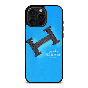 HERMES LOGO FASHION BLUE iPhone 16 Pro Max Case Cover