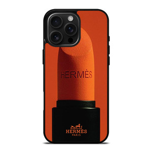 HERMES PARIS ORANGE LIPSTICK iPhone 16 Pro Max Case Cover
