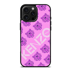 KENZO PARIS LOGO PINK TIGER ICON iPhone 16 Pro Max Case Cover