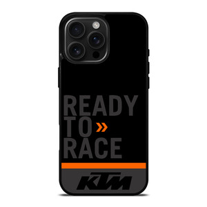 KTM READY TO RACE BLACK iPhone 16 Pro Max Case Cover