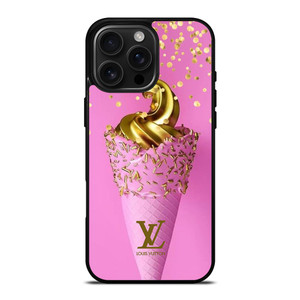 LOUIS VUITTON LOGO GOLDEN ICE CREAM ICON iPhone 16 Pro Max Case Cover