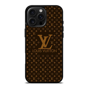 LOUIS VUITTON LV LOGO BROWN iPhone 16 Pro Max Case Cover