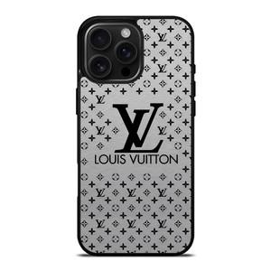 LOUIS VUITTON LV LOGO GRAY iPhone 16 Pro Max Case Cover LOUIS VUITTON LV LOGO GRAY iPhone 16 Pro Max Case Cover