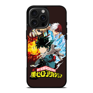 MY HERO ACADEMIA DEKU TODOROKI AND BAKUGOU iPhone 16 Pro Max Case Cover MY HERO ACADEMIA DEKU TODOROKI AND BAKUGOU iPhone 16 Pro Max Case Cover