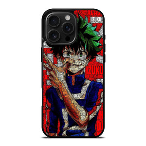 MY HERO ACADEMIA IZUKU MIDORIYA ANIME iPhone 16 Pro Max Case Cover