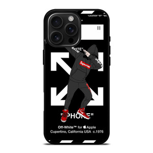 OFF WHITE DAB SUPREME iPhone 16 Pro Max Case Cover OFF WHITE DAB SUPREME iPhone 16 Pro Max Case Cover